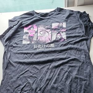 Ghost Face Graphic Tee - Black